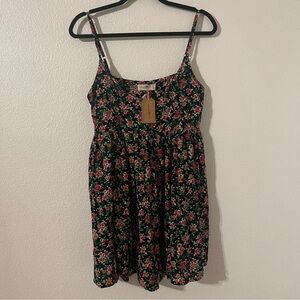 Natural Life Gigi Babydoll Swing Dress, Ditsy Floral Size Small NWT